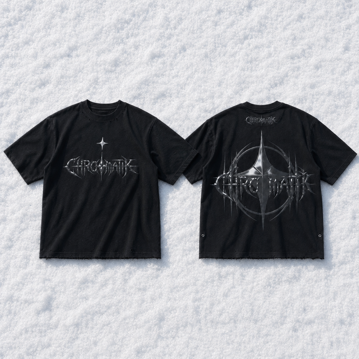 Obsidian Ritual tee, front and back
